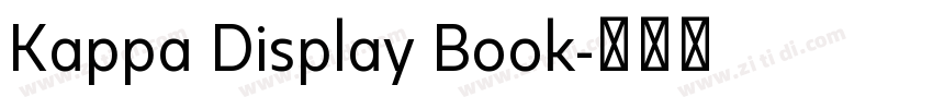 Kappa Display Book字体转换